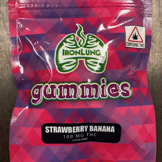 Iron Lung (Medical) - Strawberry Banana Gummies 100mg - 1