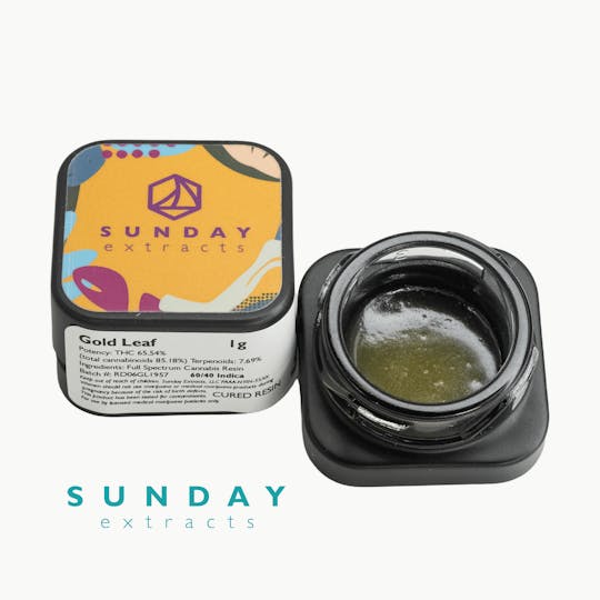 Sunday Extracts - 1g Concentrate Gold Leaf - 1