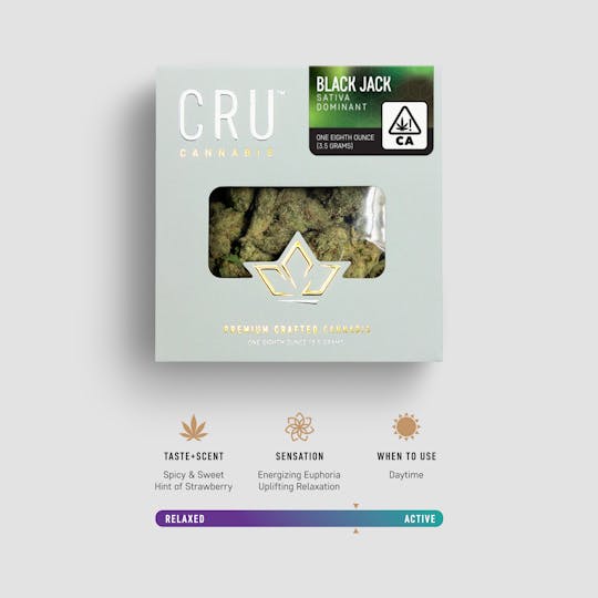 CRU Cannabis - Black Jack (3.5 Grams) - 1