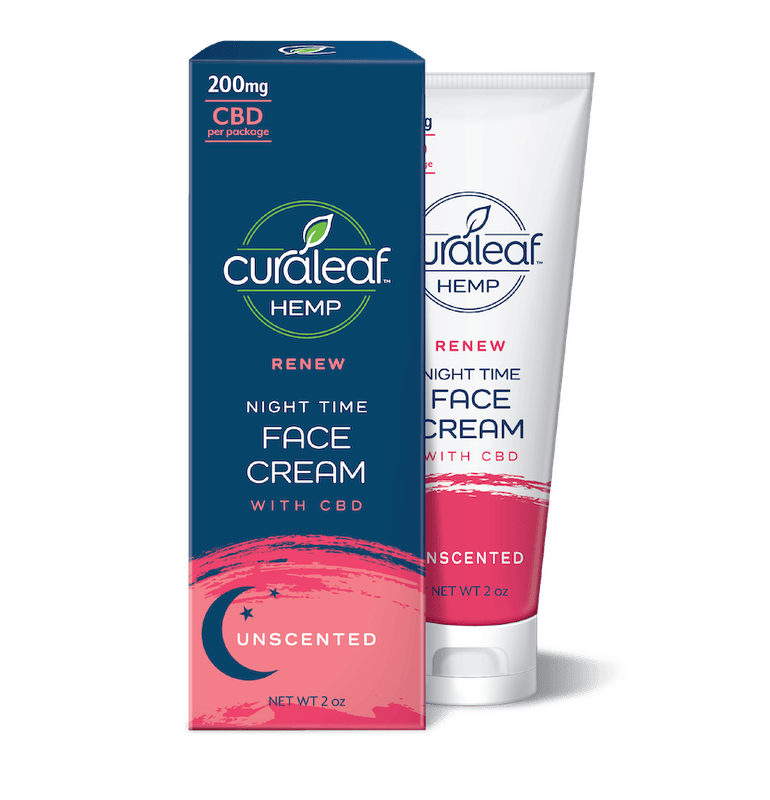 Curaleaf Hemp - Hemp CBD Night Cream - Unscented - 1