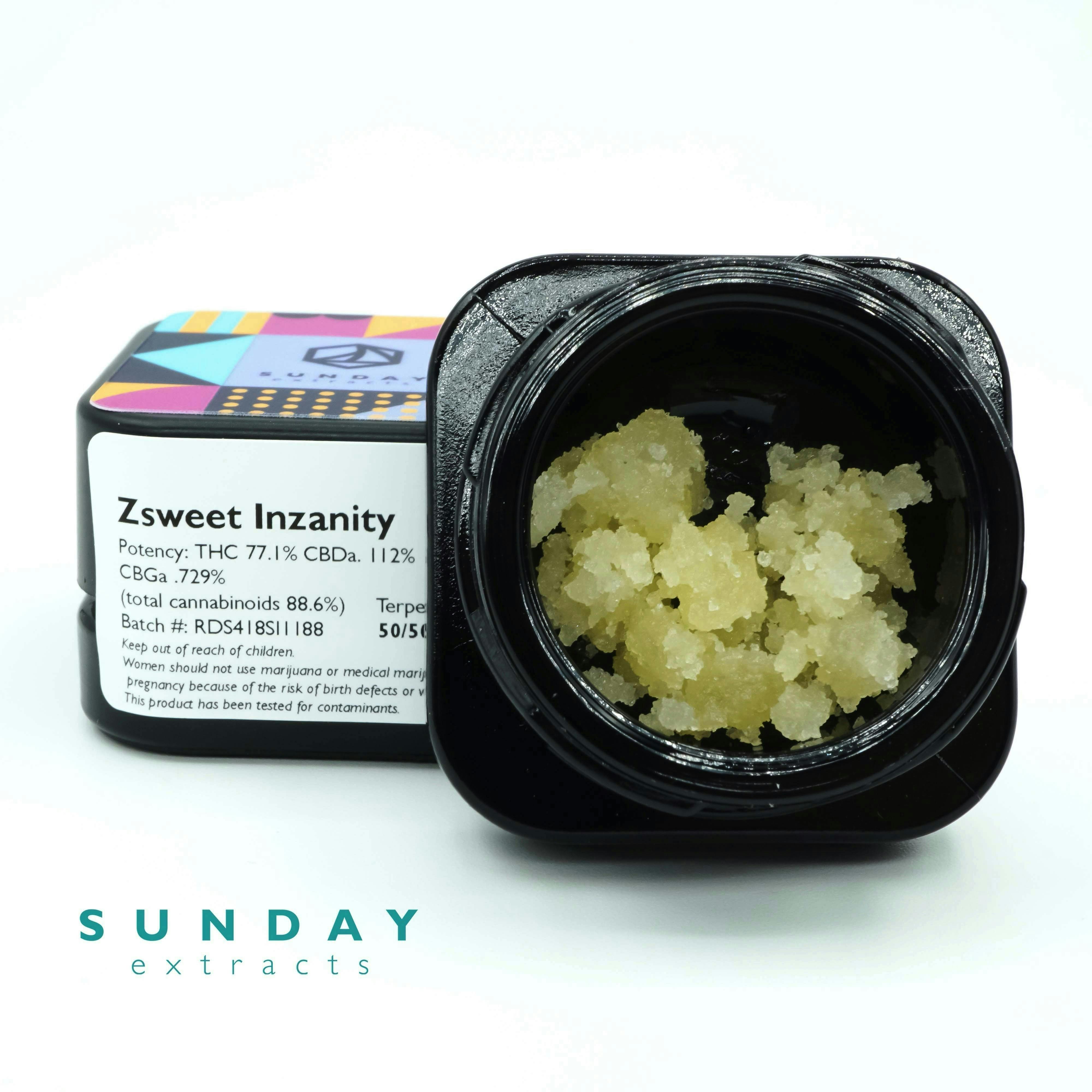 Sunday Extracts - 1g Concentrate Zsweet Insanity - 1