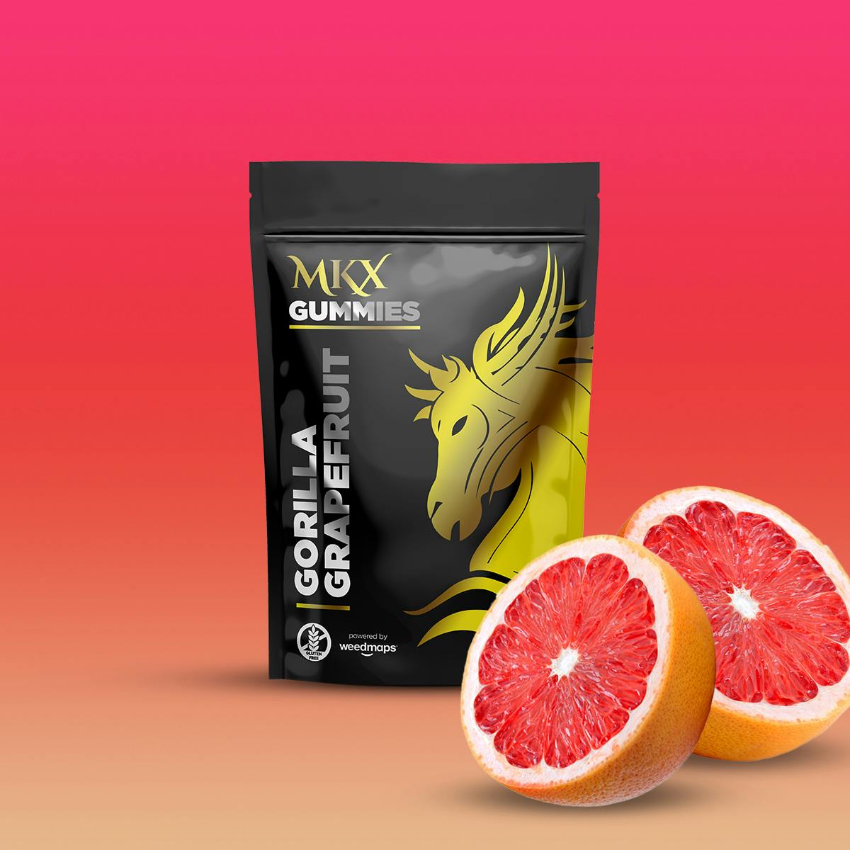 100mg Gummies Grapefruit MKX Oil Co