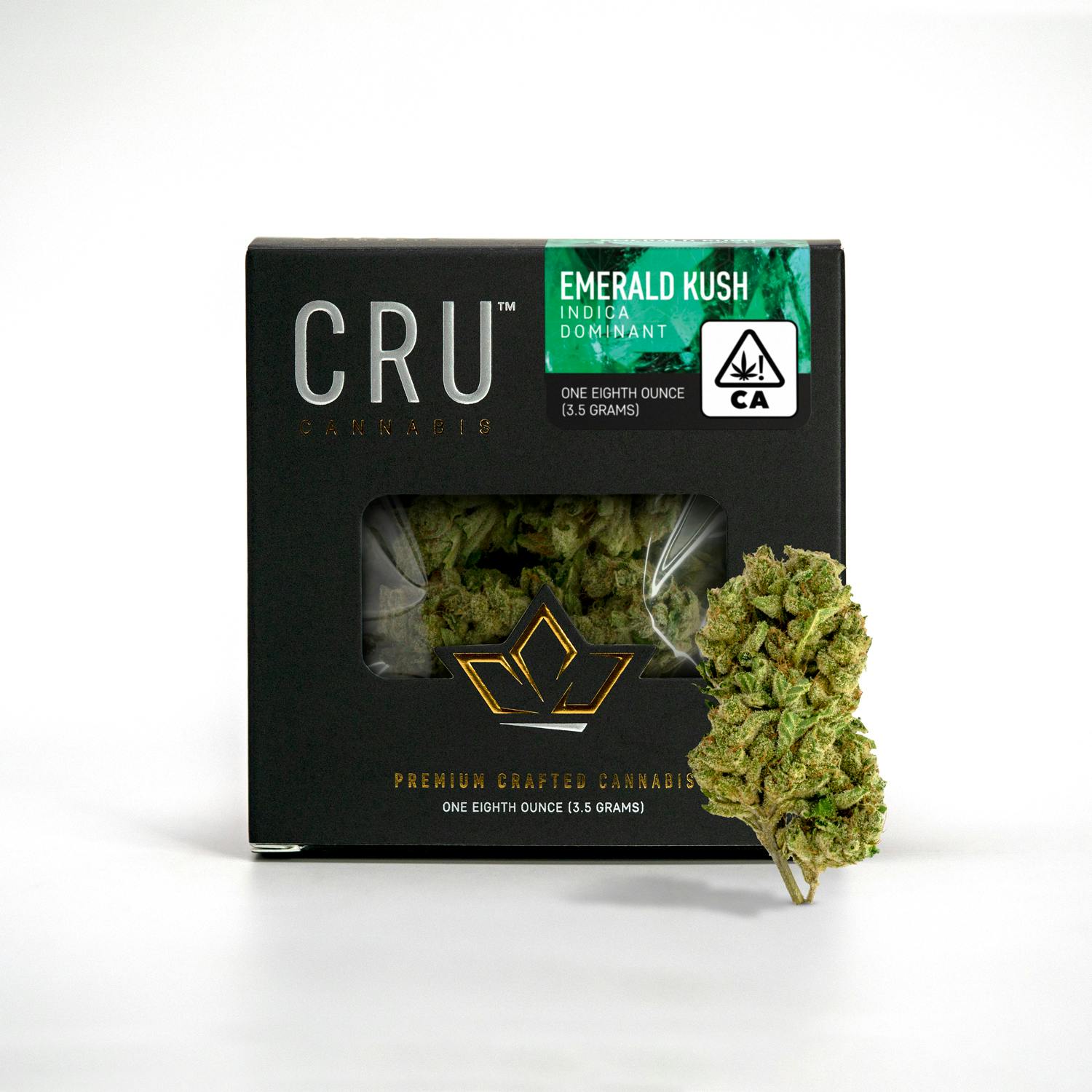 CRU Cannabis - Emerald Kush (3.5G Indica Flower) - 1
