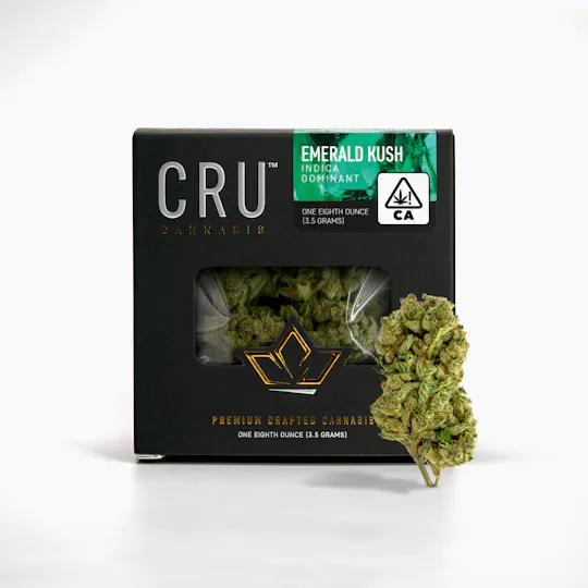 CRU Cannabis - Emerald Kush (3.5G Indica Flower) - 1