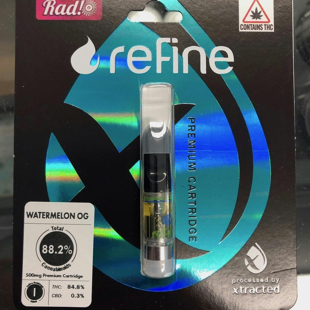 Refine New England (Medical) - Watermelon OG Distillate Cartridge (1/2 Gram) - 1