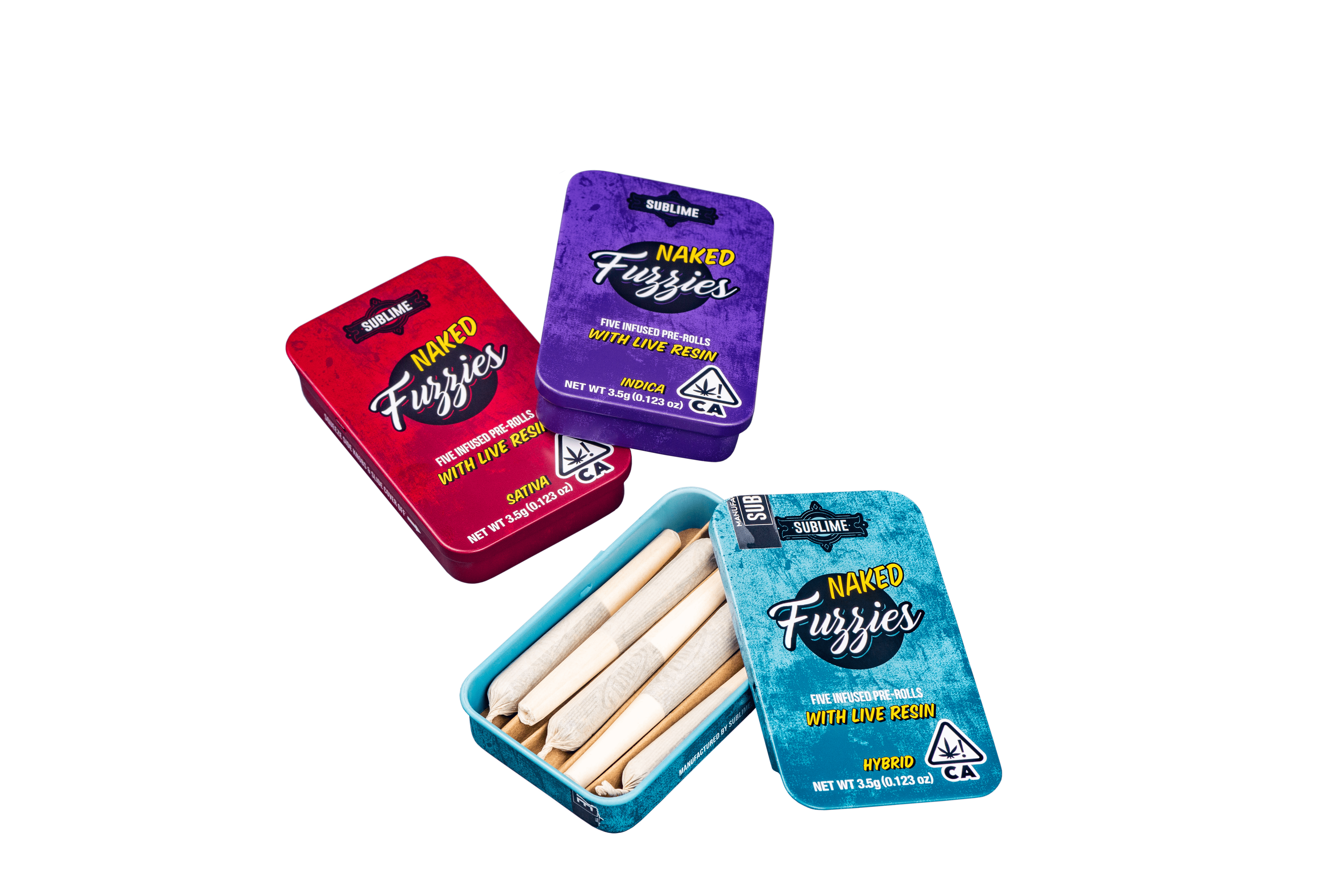 Sublime - Naked Fuzzies LIVE RESIN - 3.5g (5 Pack) (Indica) - 1