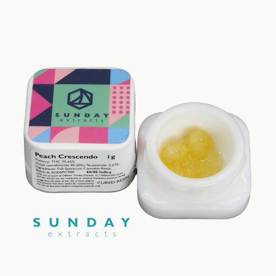 Sunday Extracts - 1g Concentrate Peach Crescendo - 1