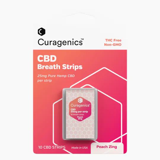 Curagenics - Breath Strips - Peach - 1