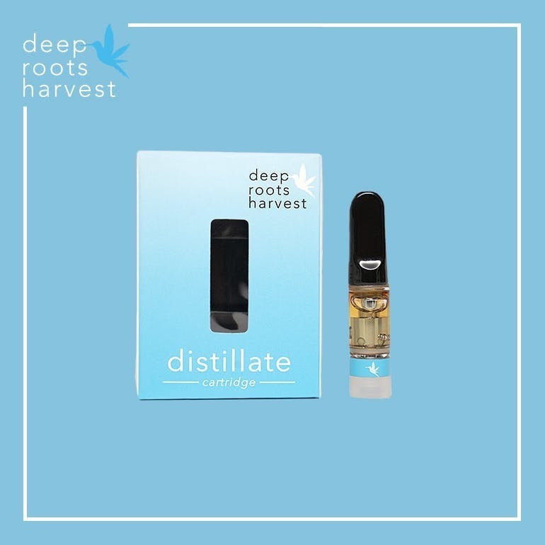 Deep Roots Harvest Distillate - Strawberry Cough .5g Vape Cartridge - 1