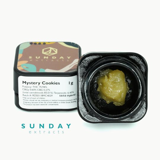 Sunday Extracts - 1g Concentrate - Mystery Cookies - 1