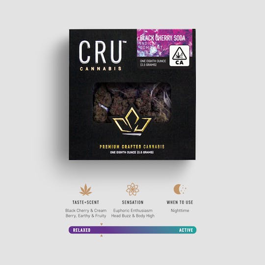 CRU Cannabis - Black Cherry Soda (3.5 Grams) - 1