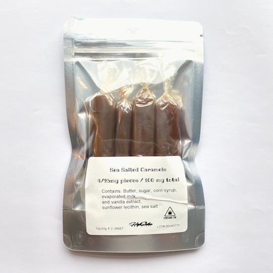 High Striker Farm - 25mg THC Sea Salt Caramels - 1