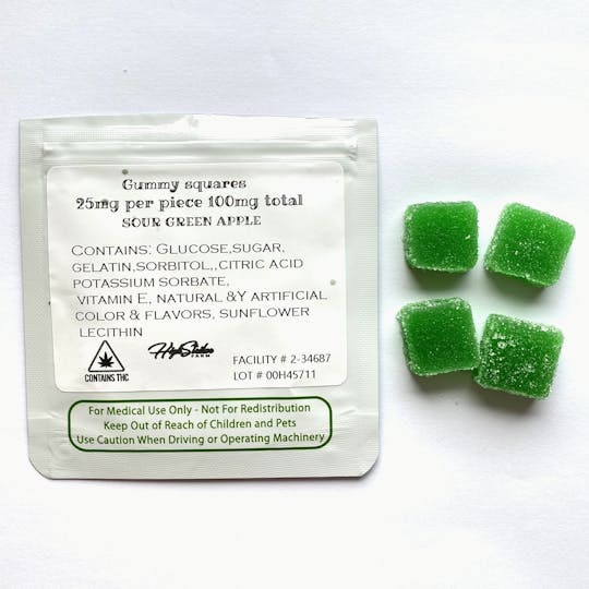 High Striker Farm - 25mg THC Sour Green Apple - 1