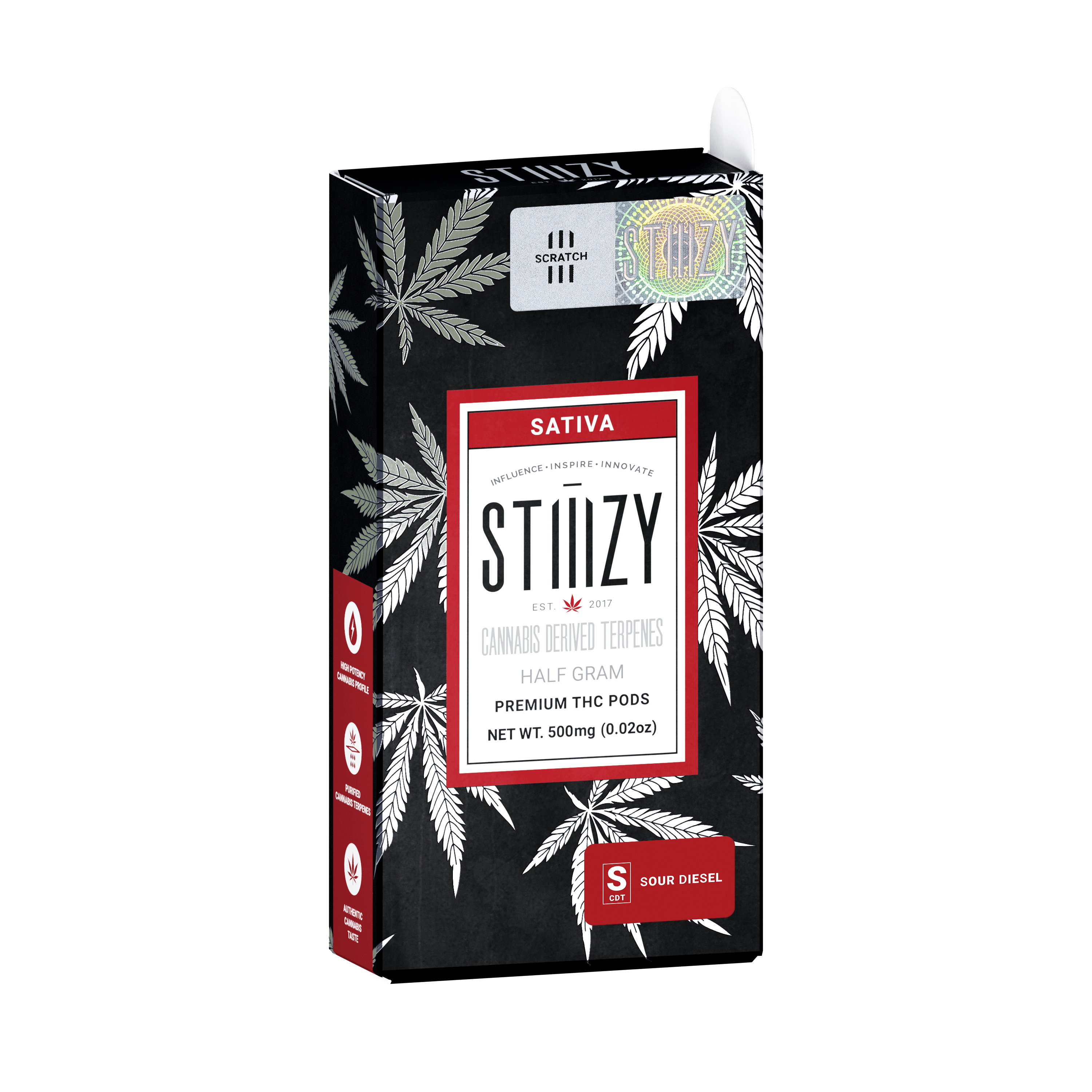 STIIIZY - Vape Cartridge - SOUR DIESEL .5G CDT Pod - STIIIZY - 1