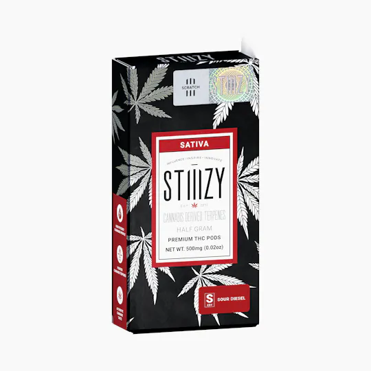 STIIIZY - Vape Cartridge - SOUR DIESEL .5G CDT Pod - STIIIZY - 1