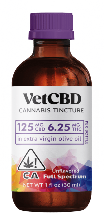 VETCBD - VetCBD, Regular Strength 20:1 Tincture, 125mg, 1oz - 1