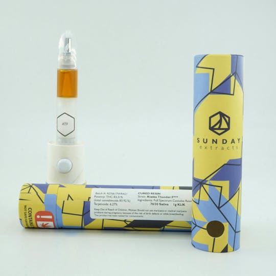 Sunday Extracts - 1g Cured Resin Klik - ATF - 1