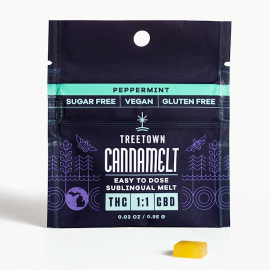 Treetown - Treetown 1:1 THC:CBD Cannamelt - Peppermint - 1