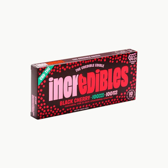 incredibles - incredibles - Black Cherry Chocolate + CBD 1:1 - 100mg:100mg - 1