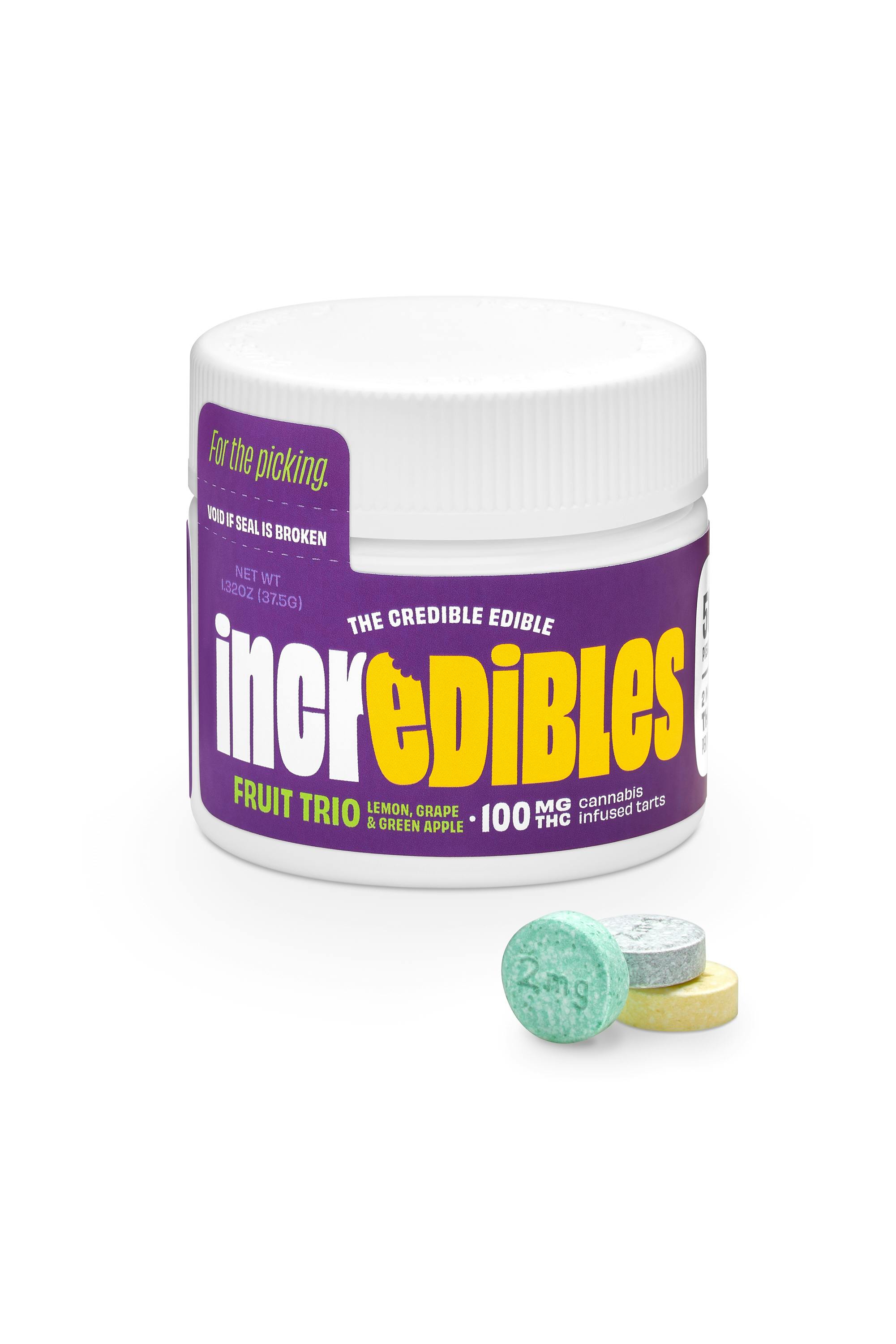 incredibles - incredibles- Fruit Trio - Tarts - 100mg - 1