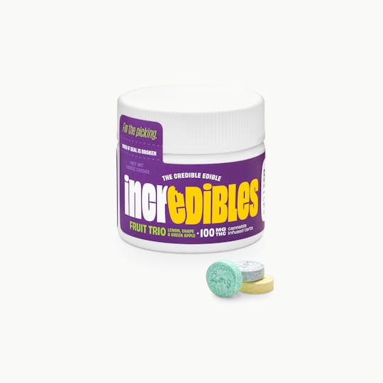 incredibles - incredibles- Fruit Trio - Tarts - 100mg - 1