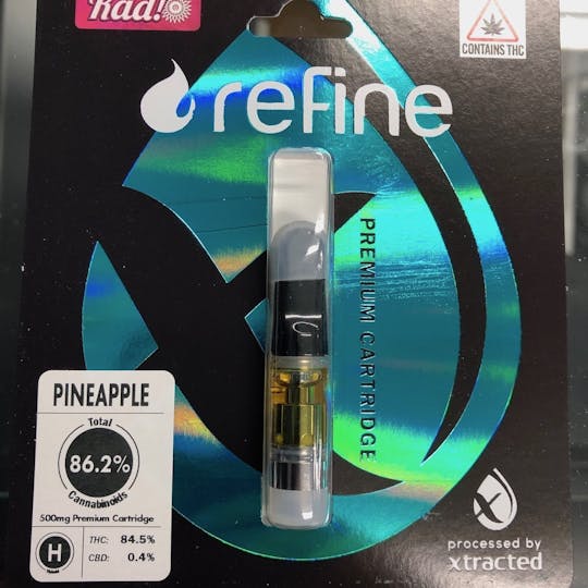 Refine New England (Medical) - Pineapple Distillate Cartridge (1/2 Gram) - 1