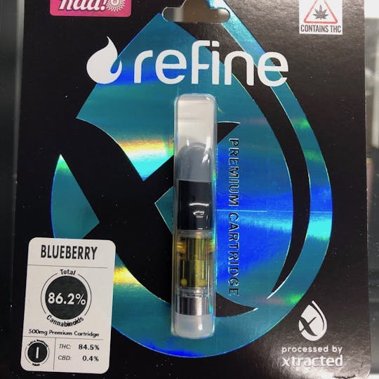 Refine New England (Medical) - Blueberry Distillate Cartridge (1/2 Gram) - 1