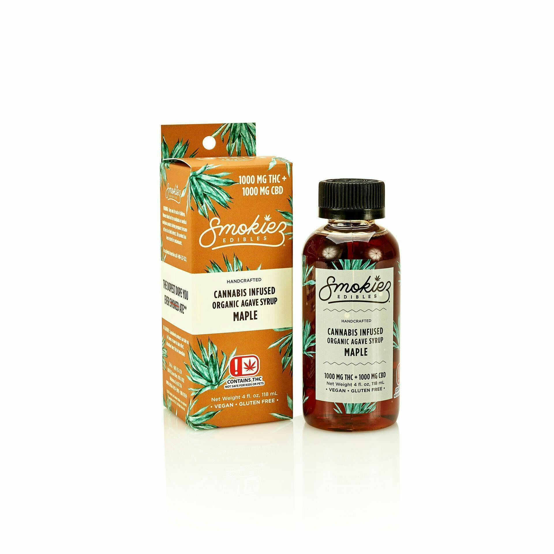 Smokiez Edibles - Maple Agave Syrup 1:1 THC:CBD | 1000mg - 1