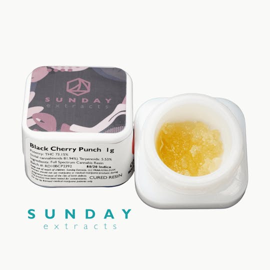 Sunday Extracts - 1g Concentrate Live Resin - Black Cherry Punch - 1