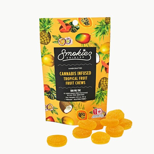 Smokiez Edibles - Tropical Fruit Chews - 100 mg THC - OK - 1