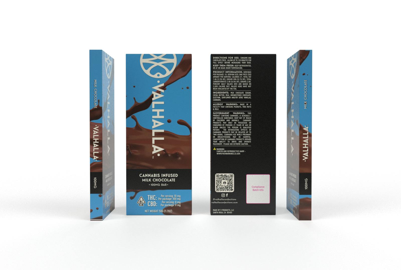 Valhalla Confections - Milk Chocolate Bar - 1