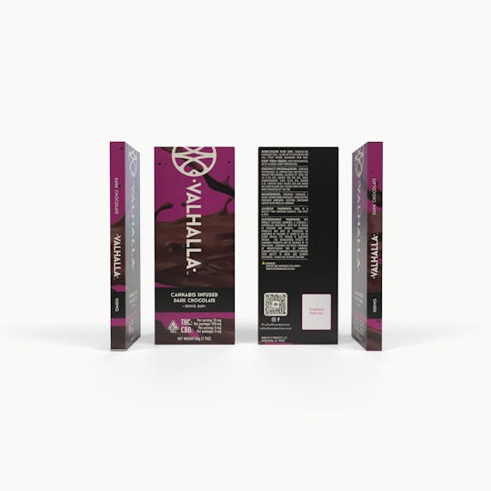 Valhalla Confections - Dark Chocolate Bar - 1