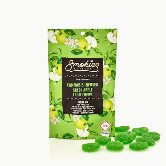 Smokiez Edibles - Green Apple Fruit Chews, 100 mg - CO - 1