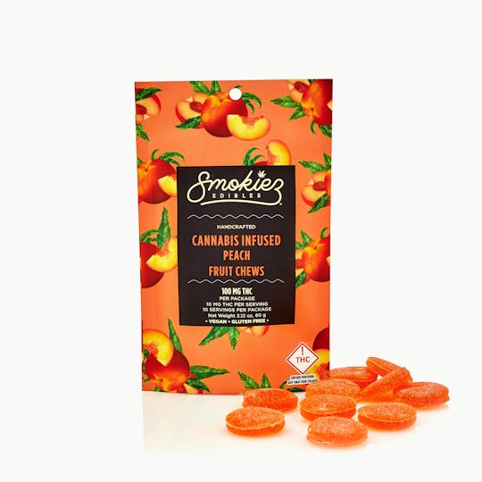 Smokiez Edibles - Peach Fruit Chews, 100 mg - CO - 1