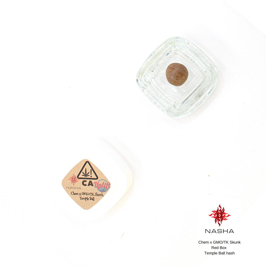 NASHA - Chem x GMO/TK Skunk Red Temple Ball Hash - 1