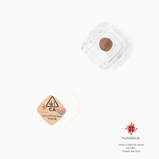 NASHA - Chem x GMO/TK Skunk Red Temple Ball Hash - 1