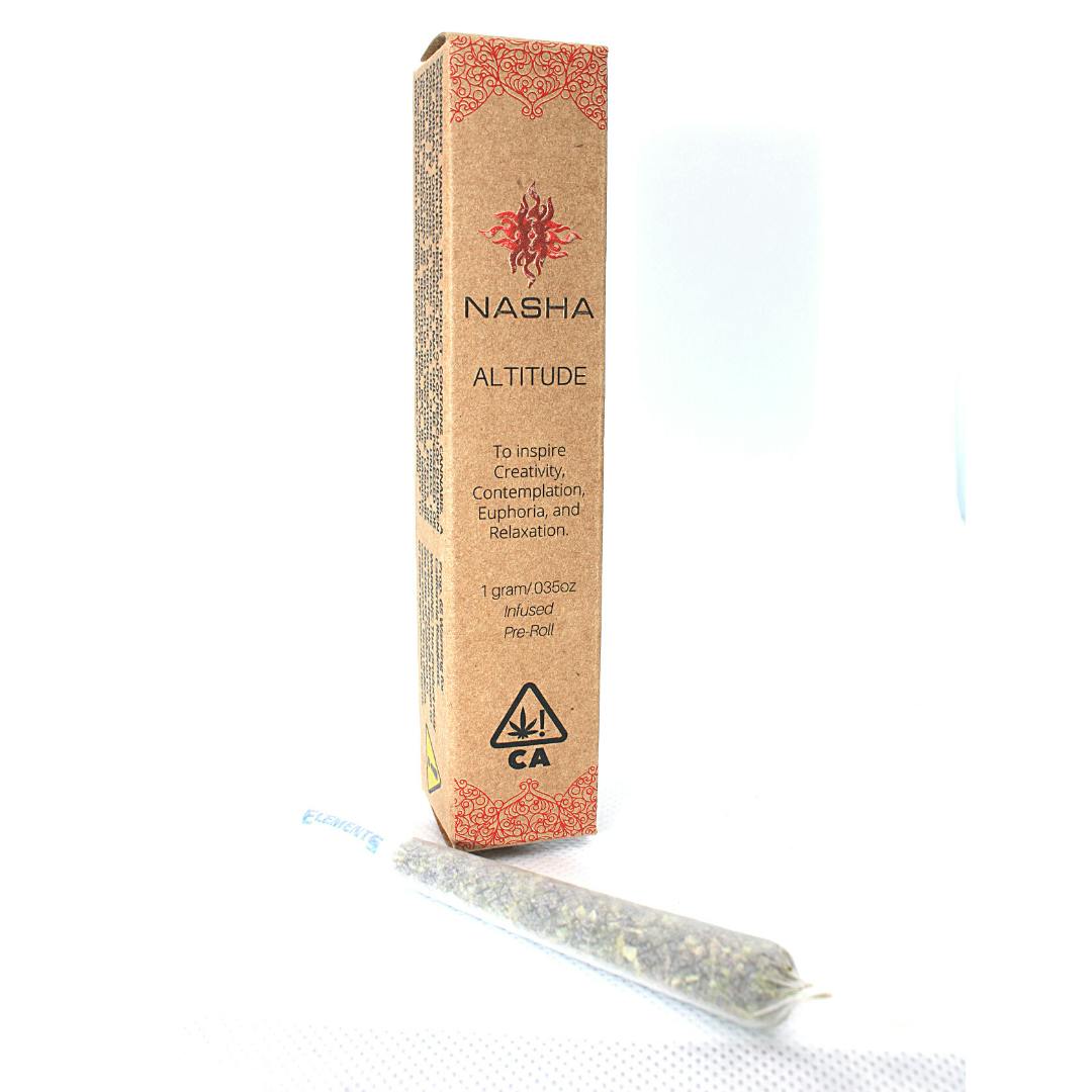 NASHA - Altitude Hash-Infused Preroll-Pomegranate flower+DogWalker OG hash - 1
