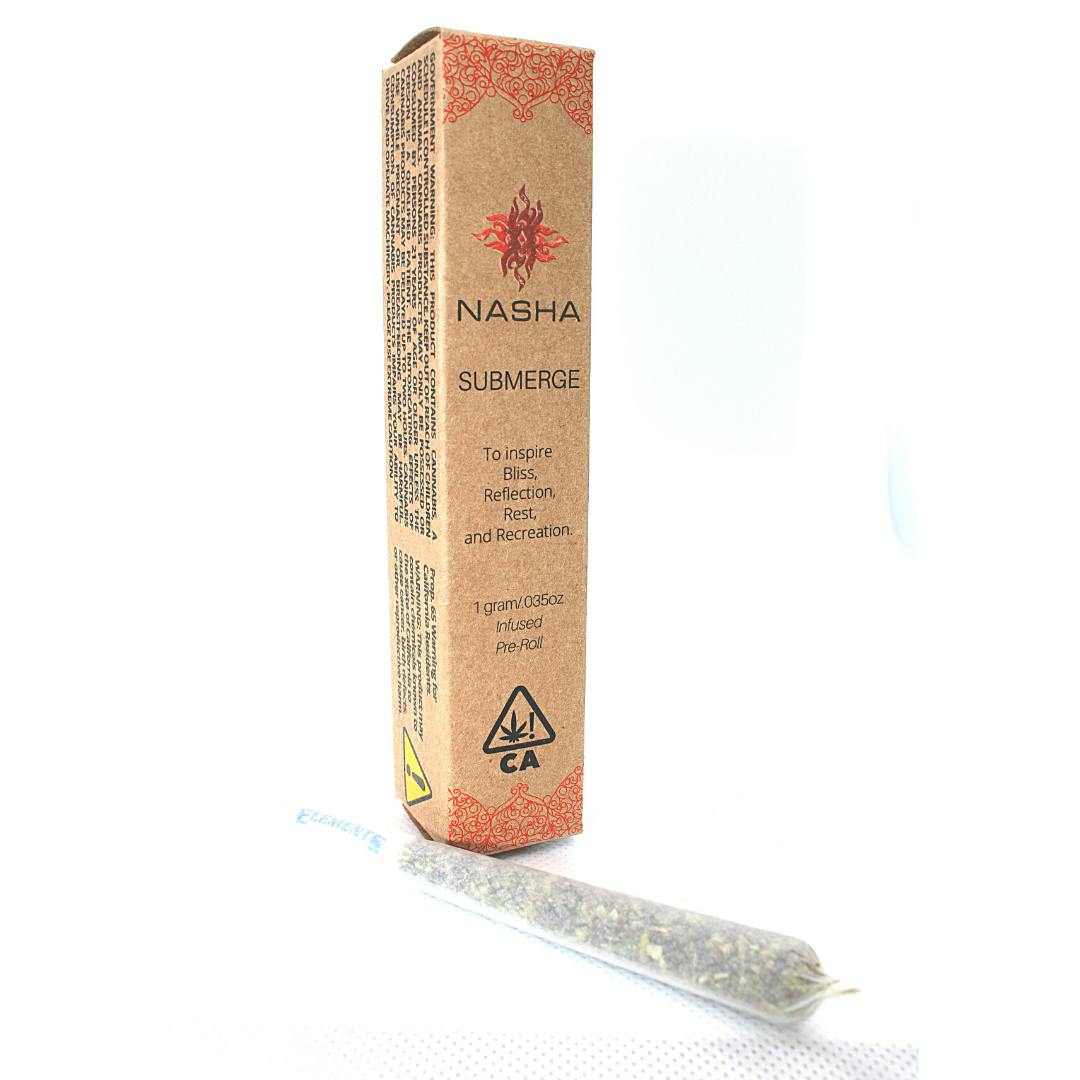 NASHA - Submerge Hash-Infused Preroll-Slurricane flower+hash - 1