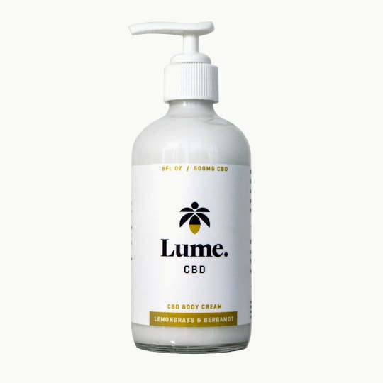 Lume Cannabis Co. - CBD Body Cream Lemongrass & Bergamot 500mg - 1