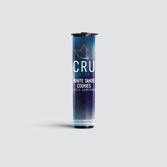 CRU Cannabis - White Tahoe Cookies (0.75G Pre-Roll) - 1