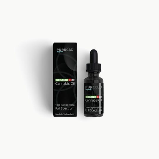 Pure Organic CBD - Full Spectrum 10% CBD Oil Tincture - 1