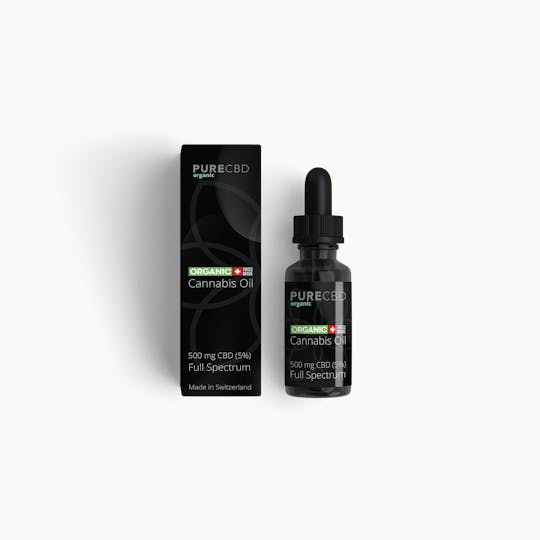 Pure Organic CBD - Full Spectrum 5% CBD Oil Tincture - 1