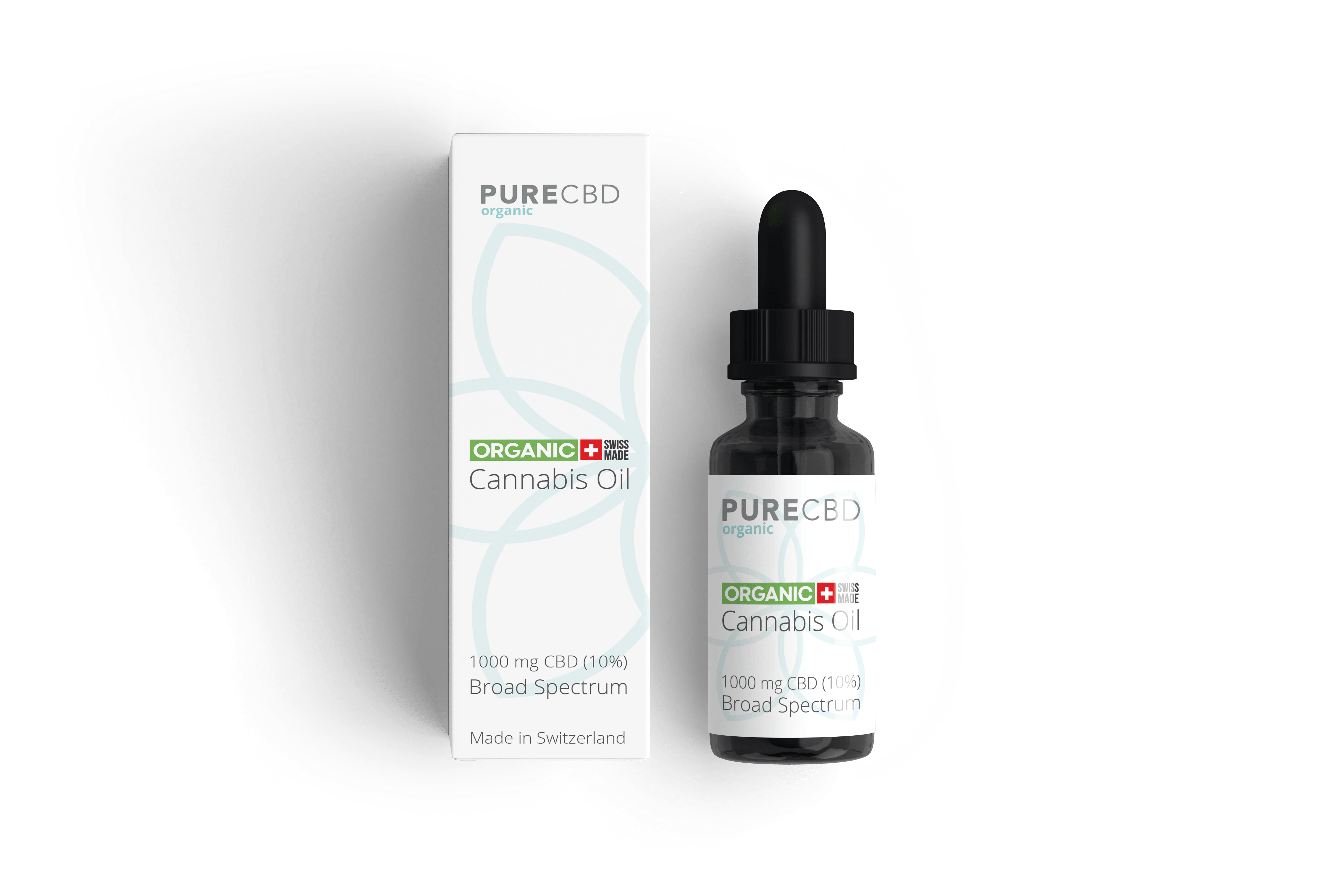 Pure Organic CBD - Broad Spectrum 10% CBD Oil Tincture - THC Free - - 1