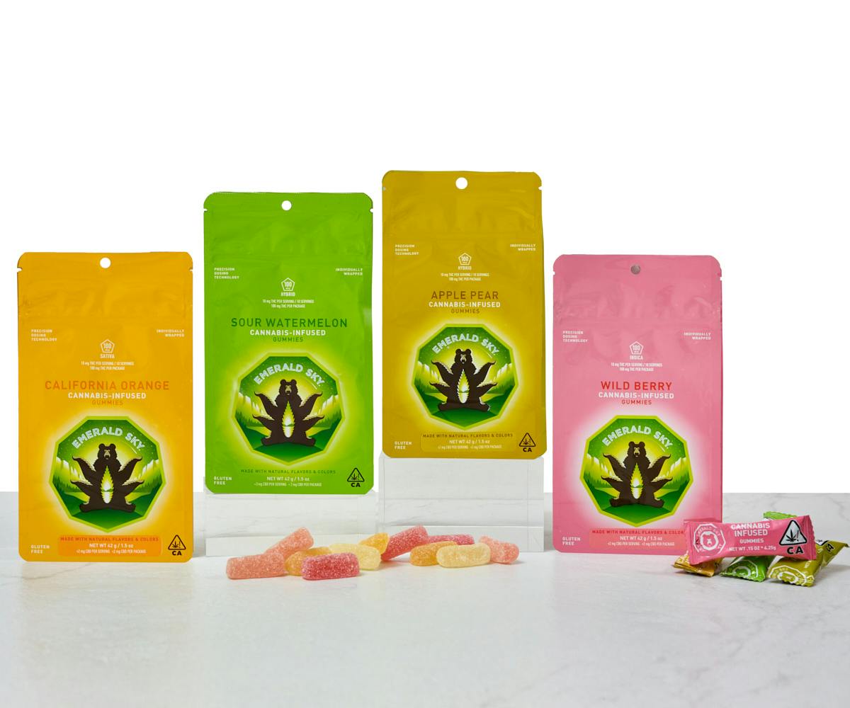 Emerald Sky - Emerald Sky Gummies - Sour Watermelon 100mg - 1