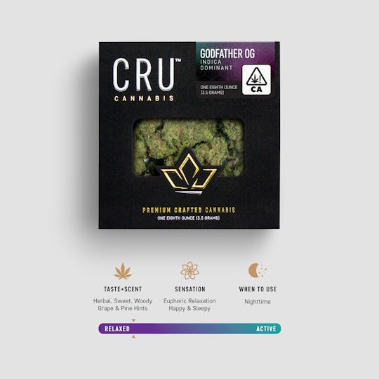 CRU Cannabis - Godfather OG (3.5 Grams) - 1
