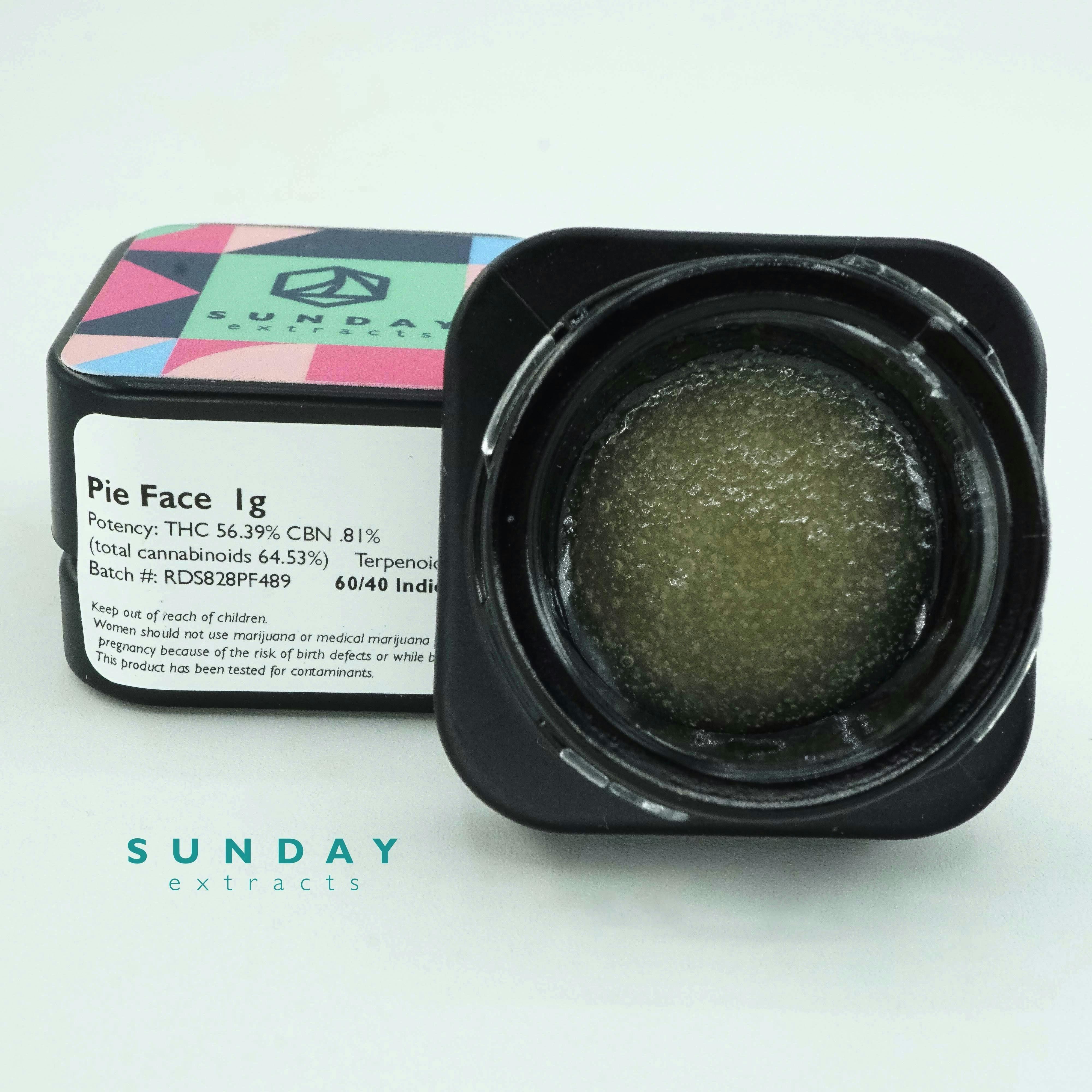 Sunday Extracts - 1g Concentrate - Pie Face OG - 1