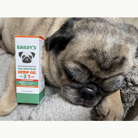 Bailey's CBD - Bailey's 1800MG 2:1 CBD:CBG Hemp Oil For Dogs - 1