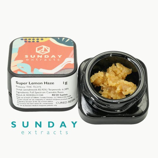 Sunday Extracts - 1g Concentrate Super Lemon Haze - 1