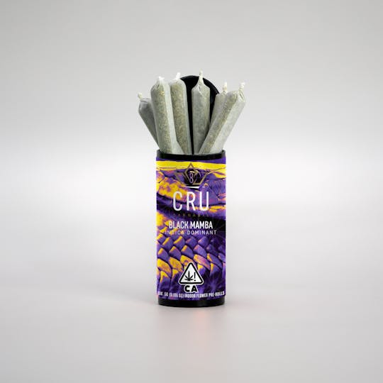 CRU Cannabis - Black Mamba (0.5G Pre-Roll 6 pack) - 1