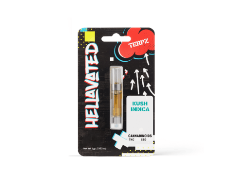 Hellavated - Kush Indica Terpz Cartridge 1g - 1